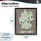 Stupell Industries Kid's Map of Germany Floating Frame, design by Carla Daly